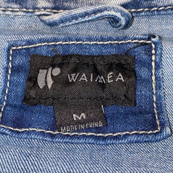 Waimea Men’s Denim Graffiti Truckers Jacket Size Medium - Picture 4 of 8